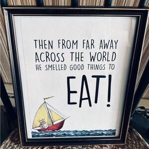 Framed 'He Smelled Good Things to Eat!' Wall Art - Where the Wild Things Are